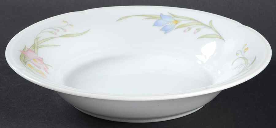French Garden (Porcelain) Coupe Soup Bowl by Fine China of Japan-1