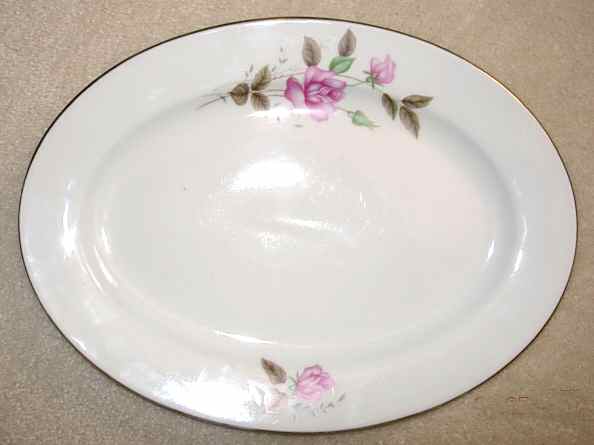 CX581 12" Oval Serving Platter by China (Made in China)-1