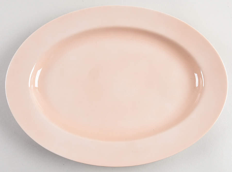 Total Color-Shell Peach (Round) 14" Oval Serving Platter by Fitz and Floyd-1