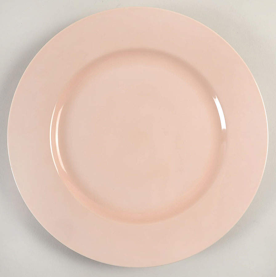 Total Color-Shell Peach (Round) Service Plate (Charger) by Fitz and Floyd-1