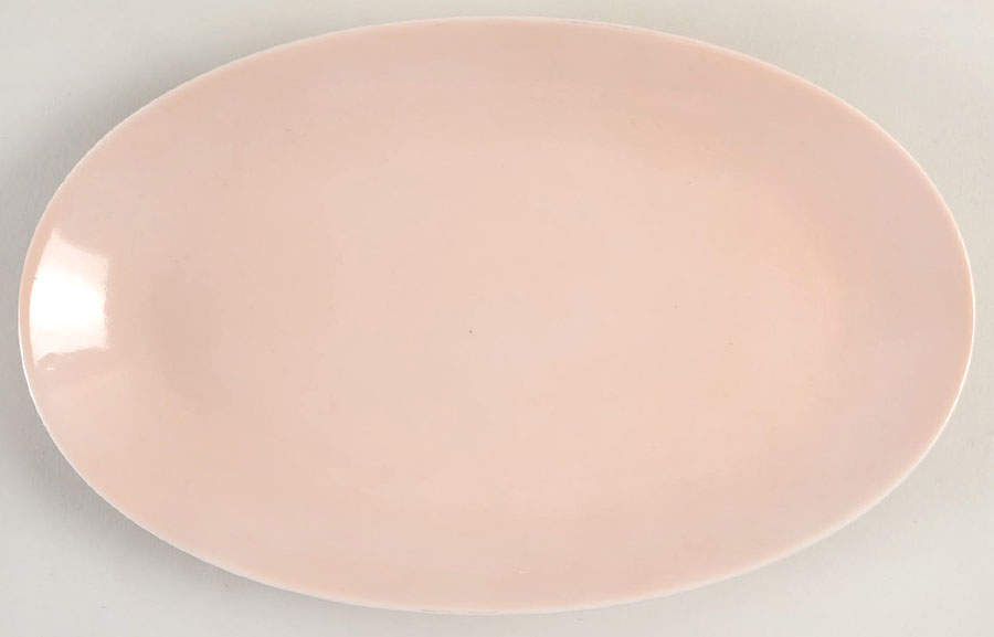 Total Color-Shell Peach (Round) Relish/Gravy Underplate by Fitz and Floyd-1