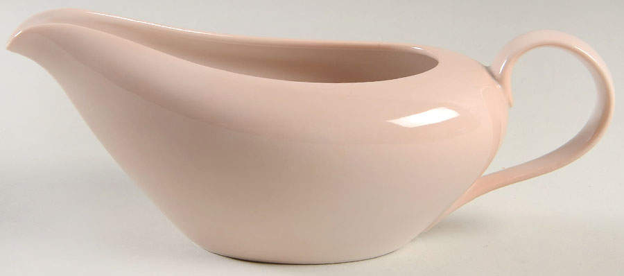 Total Color-Shell Peach (Round) Gravy Boat by Fitz and Floyd-1