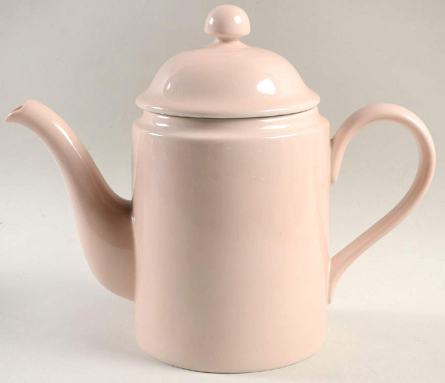 Total Color-Shell Peach (Round) Coffee Pot & Lid by Fitz and Floyd-1
