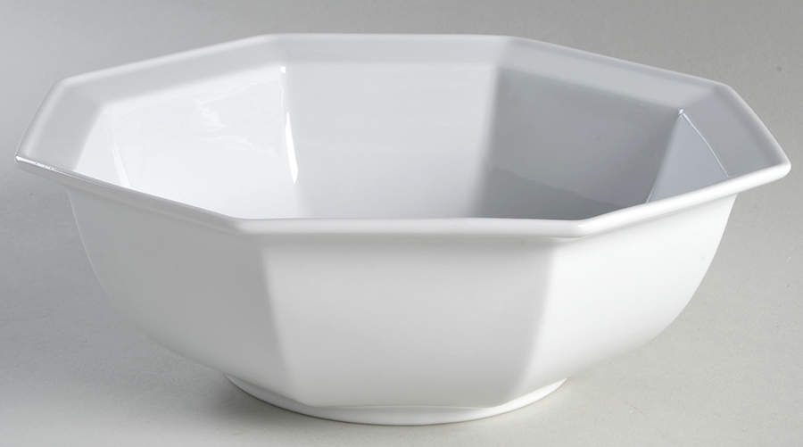 Blanche Oblique 10" Octagonal Vegetable Bowl by Fitz & Floyd-1