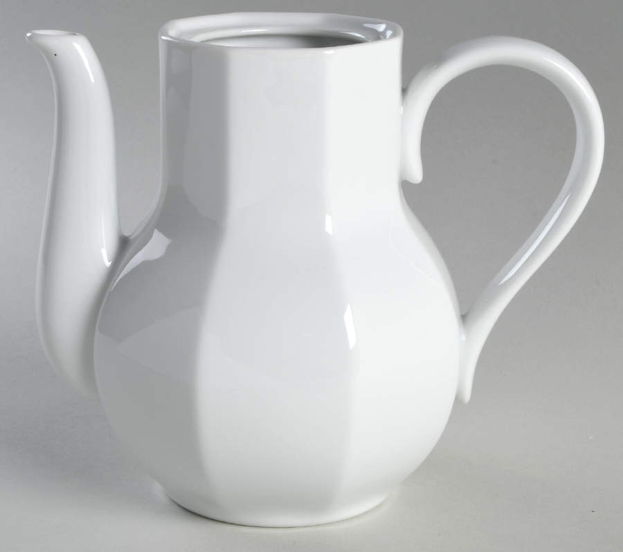 Blanche Oblique Coffee Pot No Lid by Fitz & Floyd-1