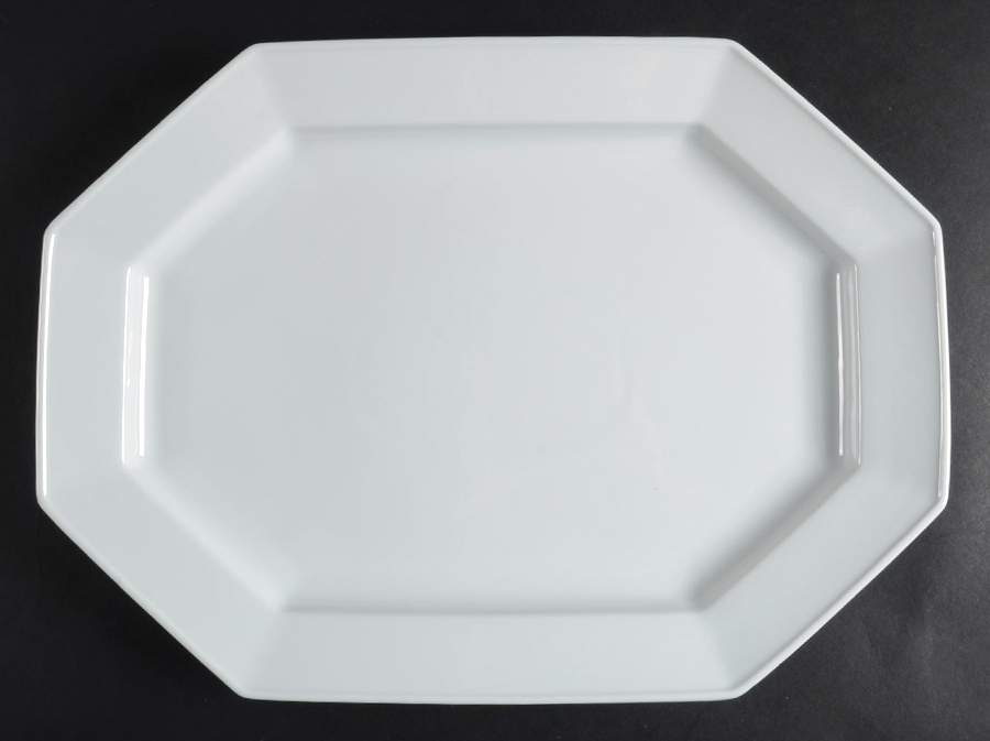 Blanche Oblique 16" Oval Serving Platter by Fitz & Floyd-1