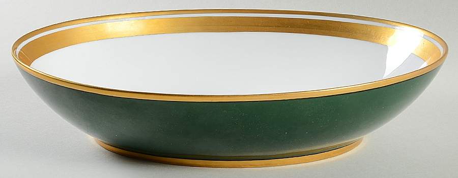 Renaissance Green (Restaurant, Switzerland) 10" Oval Vegetable Bowl by Fitz & Floyd-1