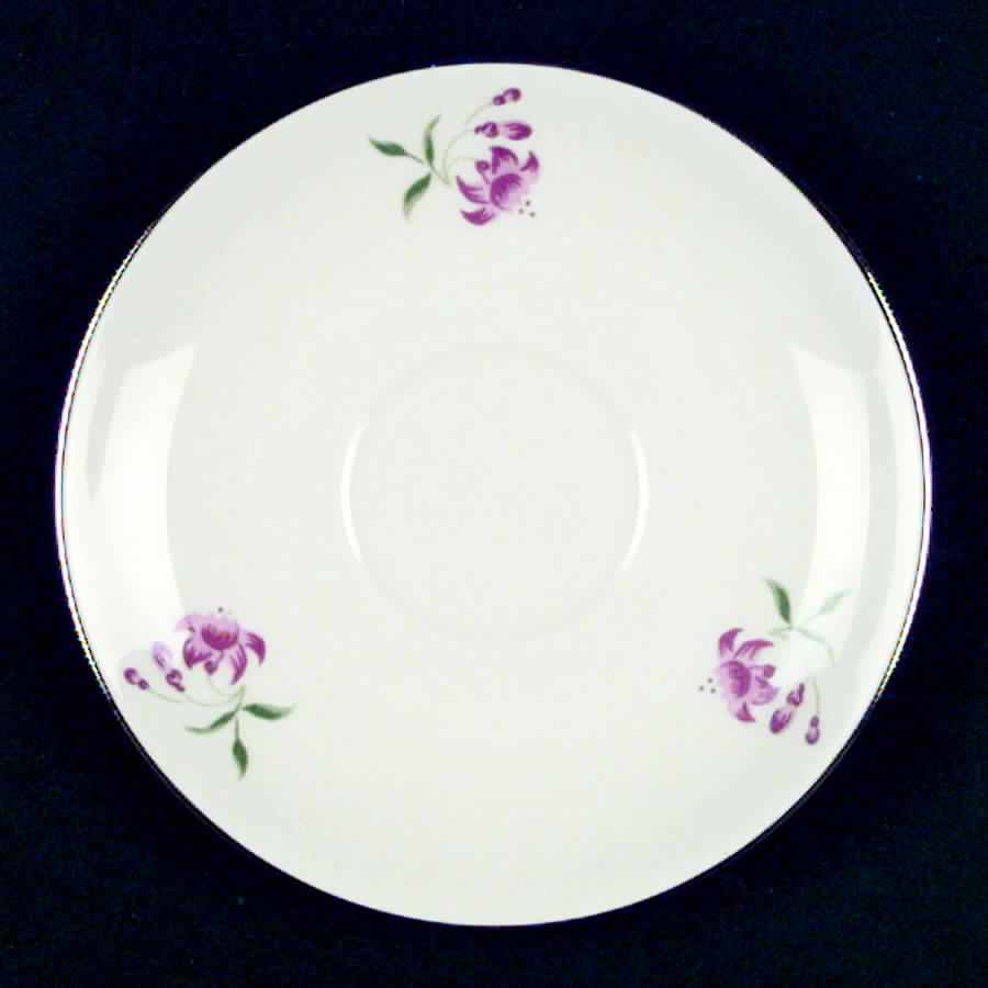 Fuschia (Platinum) Saucer by Flintridge-1