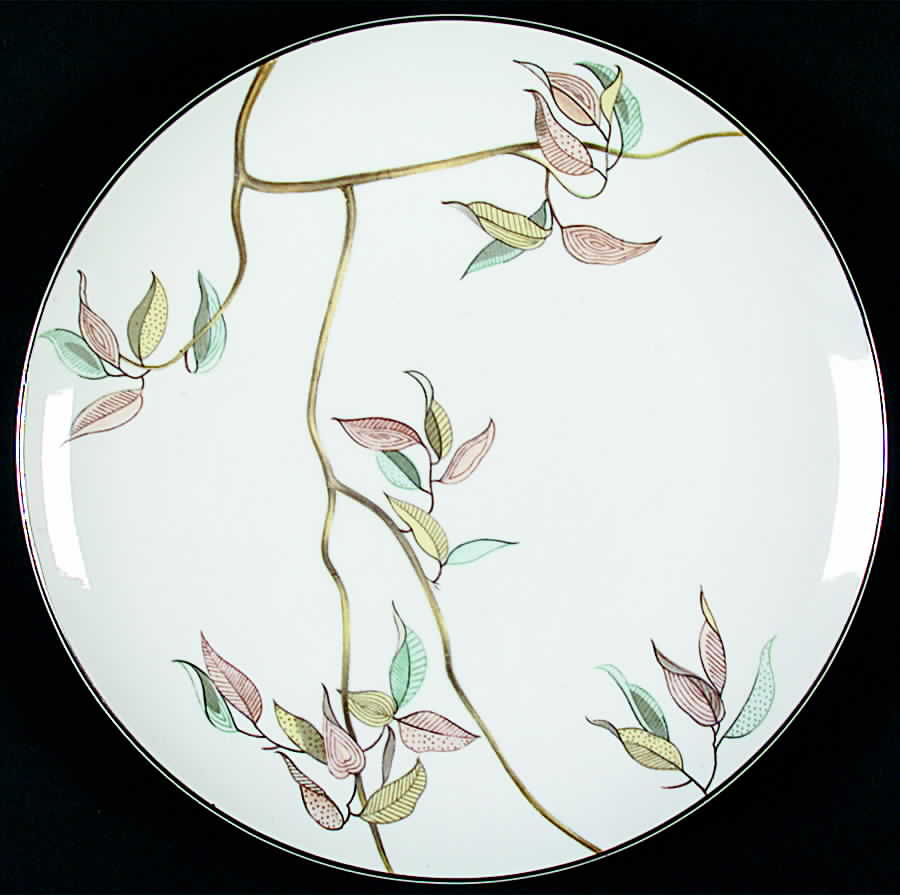 Tropic Leaves Dinner Plate by Fine China of Japan-1