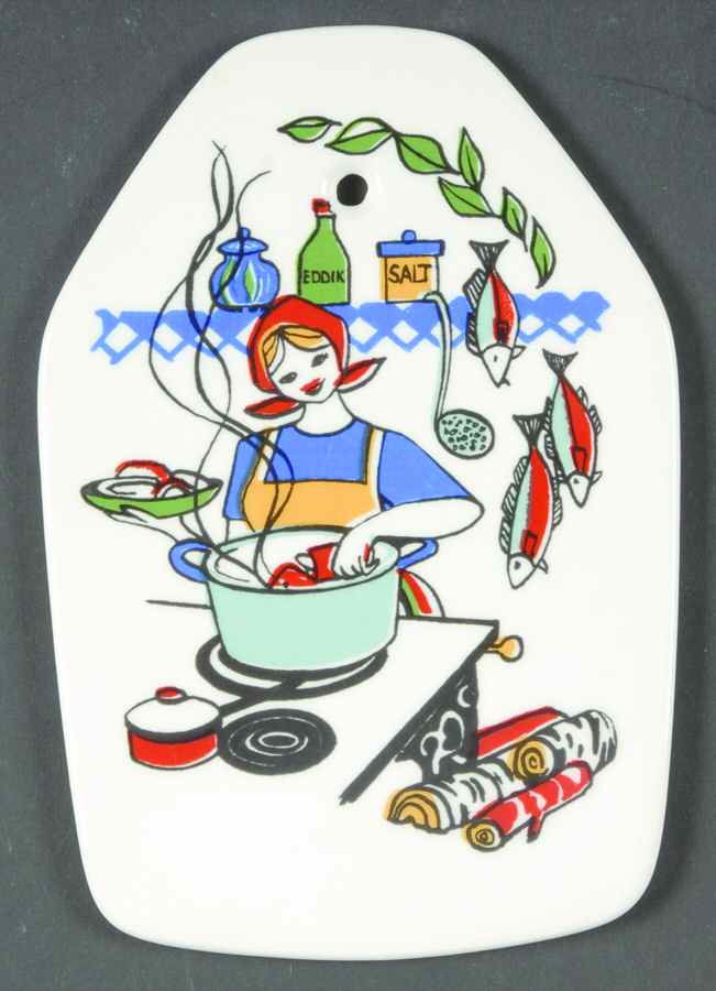 Torskefiske Wall Plaque by Figgjo (Norway)-1