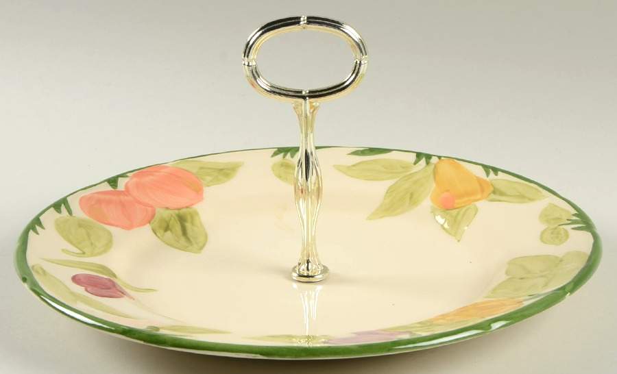 Fresh Fruit Round Serving Plate with Handle (DP) by Franciscan-1