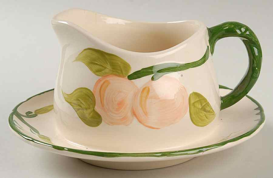 Fresh Fruit Gravy Boat with Attached Underplate by Franciscan-1