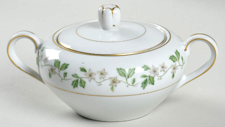 Garland Sugar Bowl & Lid by Fine China of Japan-1