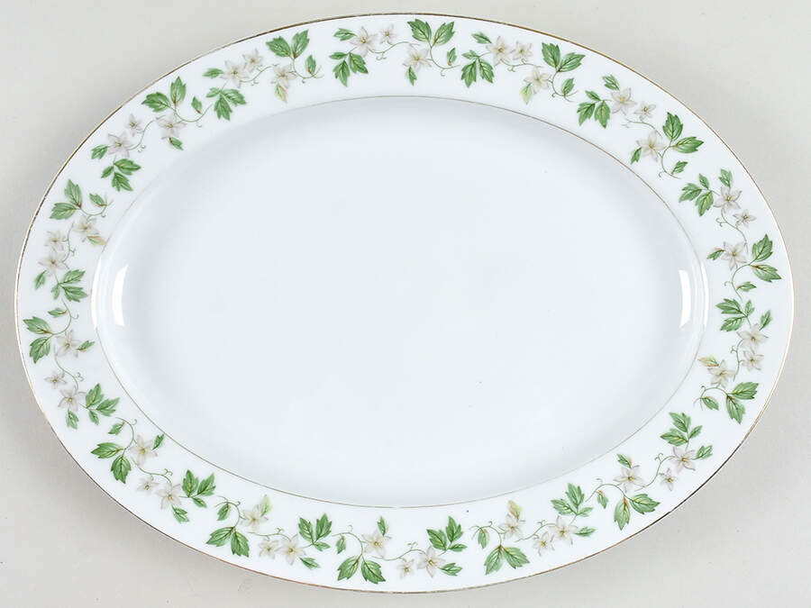 Garland 14" Oval Serving Platter by Fine China of Japan-1
