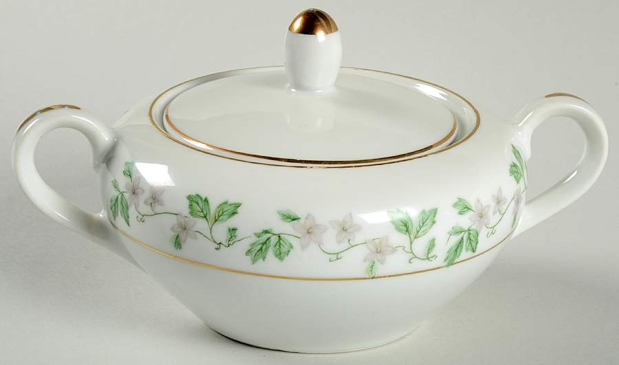 Garland Sugar Bowl & Lid by Fine China of Japan-1