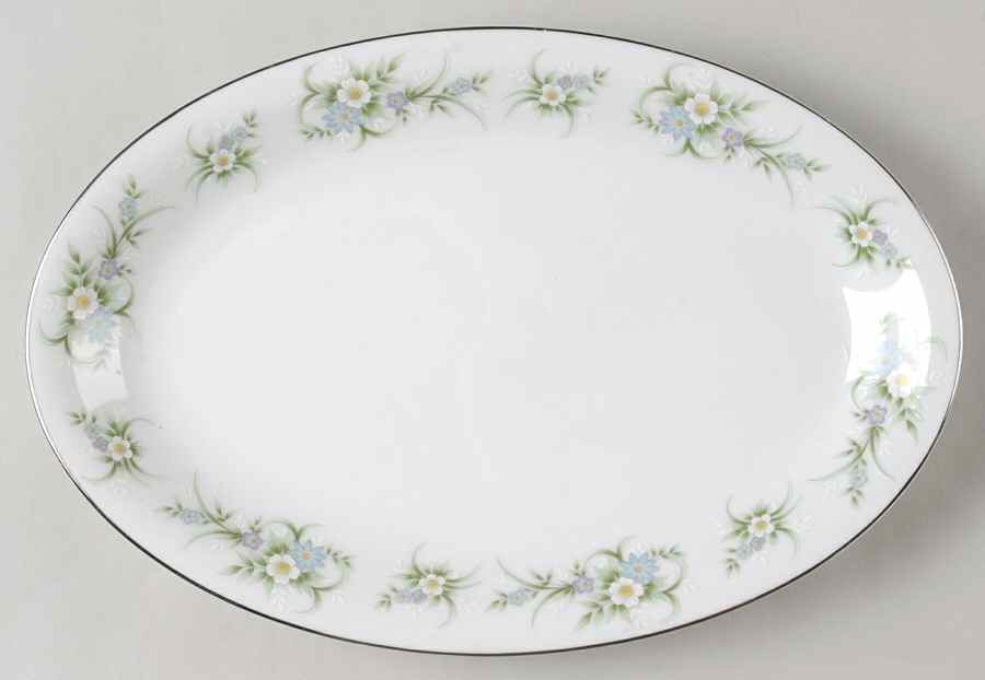 Diana 12" Oval Serving Platter by Fine China of Japan-1