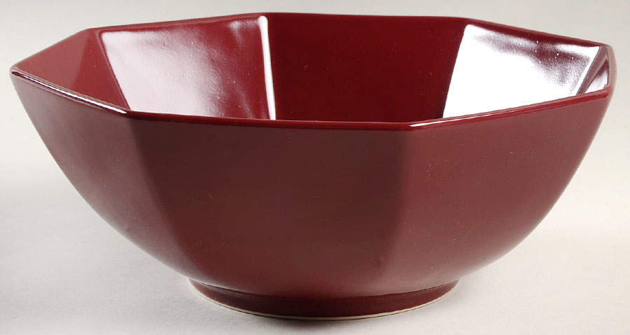 Total Color Spectrum Plum (Round) 9" Octagonal Vegetable Bowl by Fitz & Floyd-1