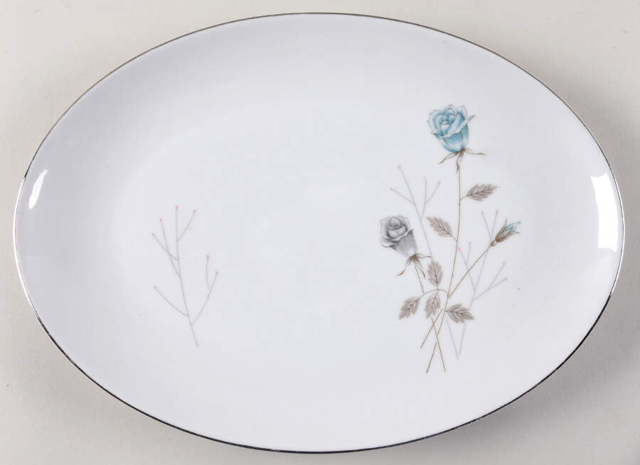 Irene 14" Oval Serving Platter by Fine China of Japan-1