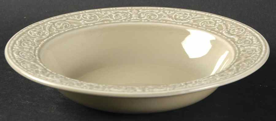 Florentine Green Rim Fruit/Dessert (Sauce) Bowl by S Fieldings & Co.-1