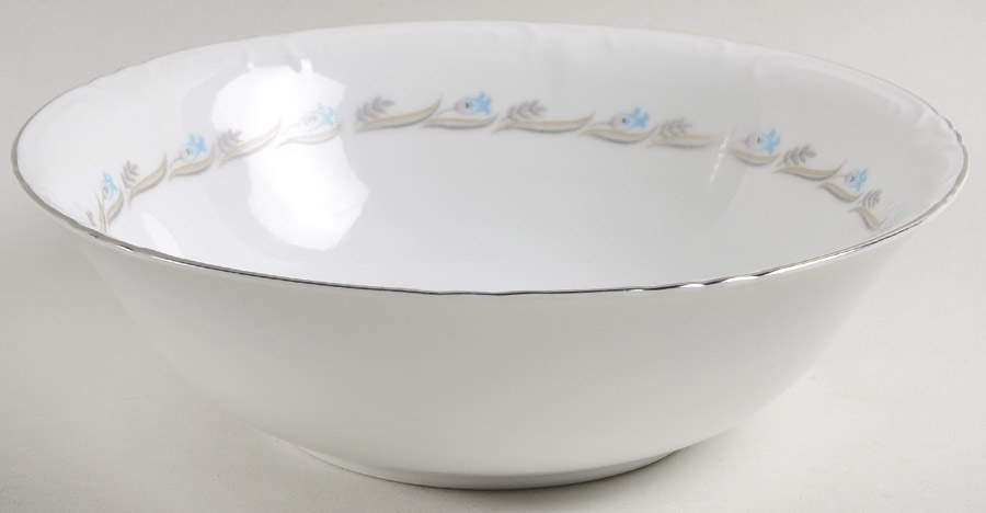 Blue Bell 9" Round Vegetable Bowl by Fine China of Japan-1
