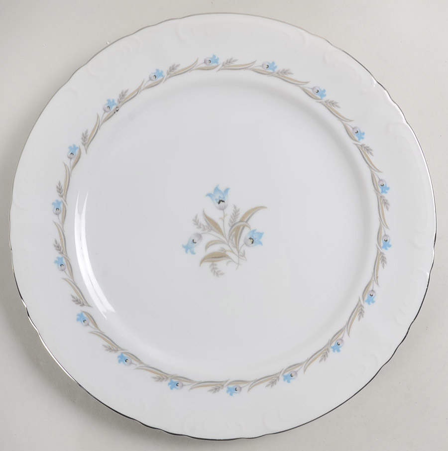 Blue Bell 12" Chop Plate (Round Platter) by Fine China of Japan-1