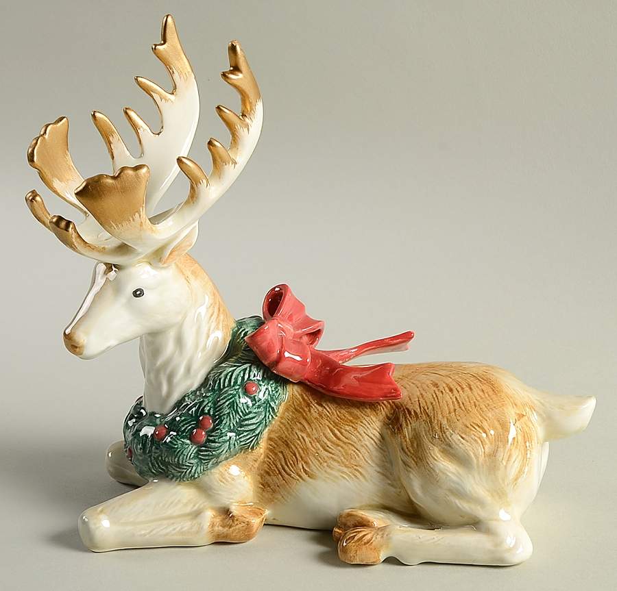Christmas Garland Single Light Candlestick by Fitz & Floyd-1