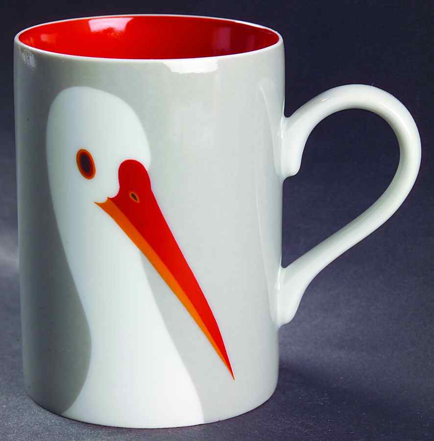 Birds of a Feather Gray Mug by Fitz & Floyd-1
