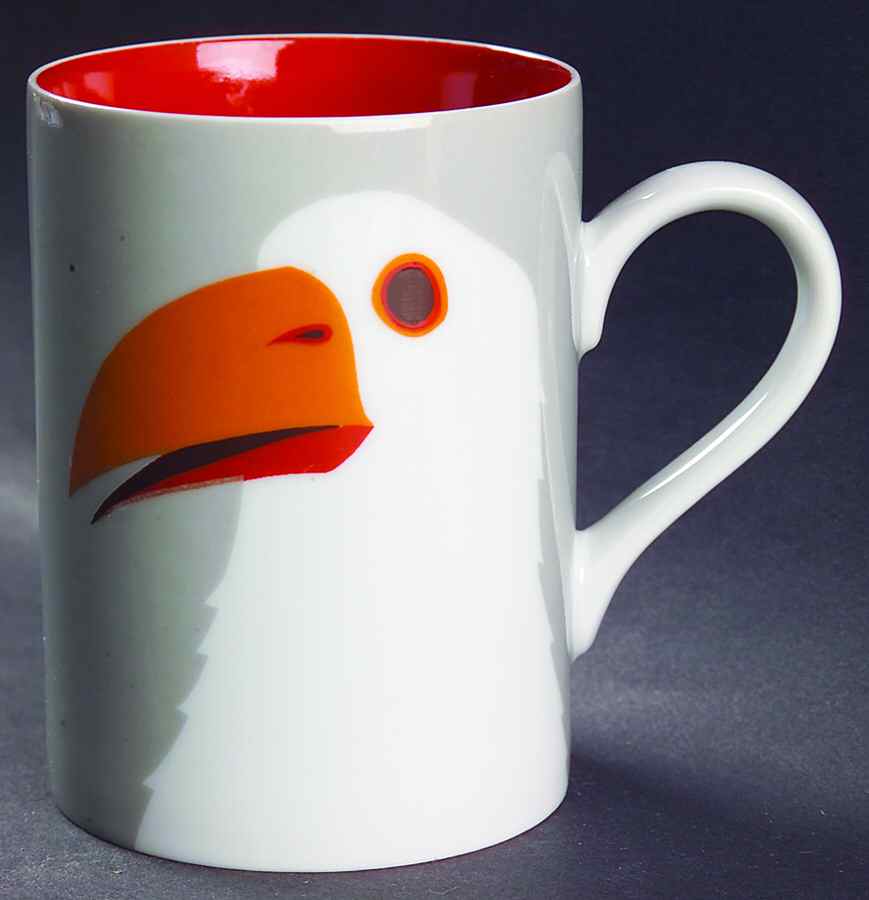 Birds of a Feather Gray Mug by Fitz & Floyd-1