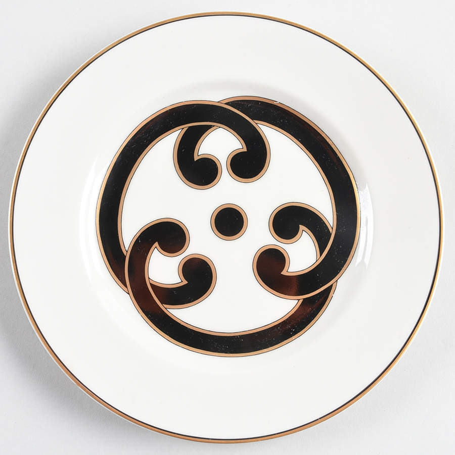 Charade Black Salad Plate by Fitz & Floyd-1