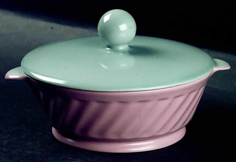 Wishmaker Copley Coral Individual Casserole & Lid by Franciscan-1