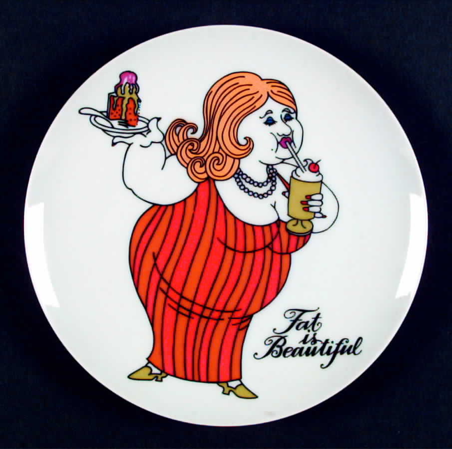 Variations (Fat Is Beautiful) Salad Plate by Fitz & Floyd-1