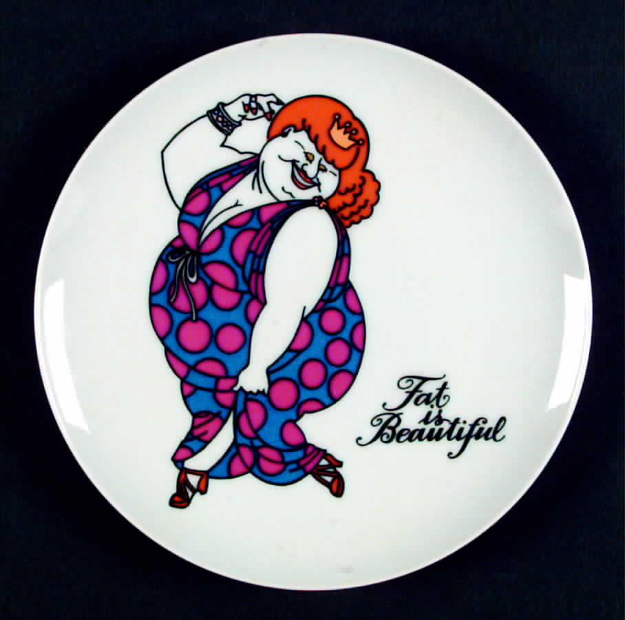 Variations (Fat Is Beautiful) Salad Plate by Fitz & Floyd-1