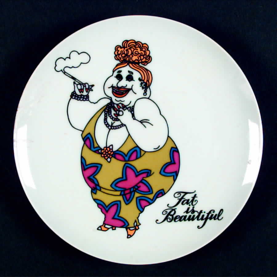 Variations (Fat Is Beautiful) Salad Plate by Fitz & Floyd-1