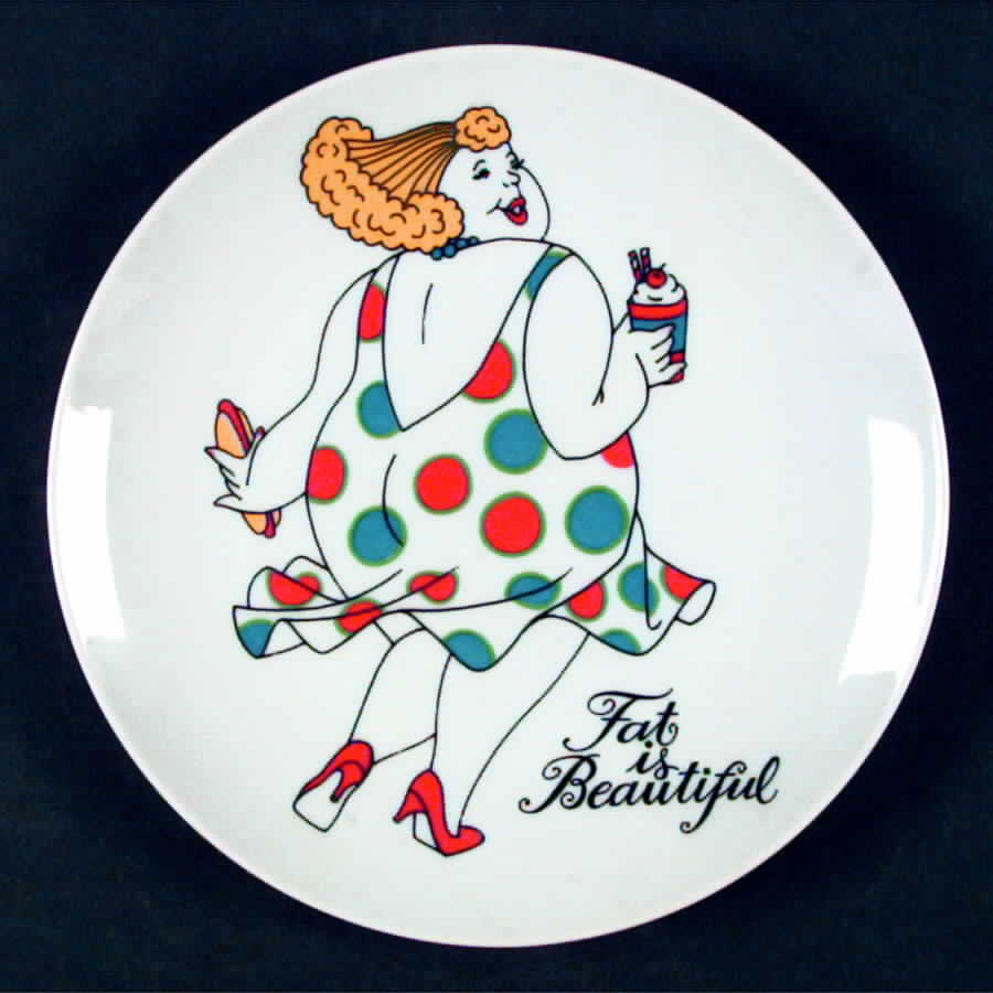 Variations (Fat Is Beautiful) Salad Plate by Fitz & Floyd-1