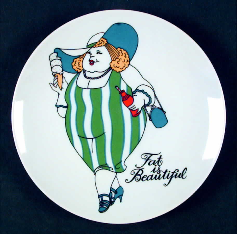 Variations (Fat Is Beautiful) Salad Plate by Fitz & Floyd-1