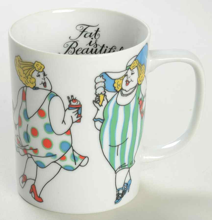 Variations (Fat Is Beautiful) Mug by Fitz & Floyd-1