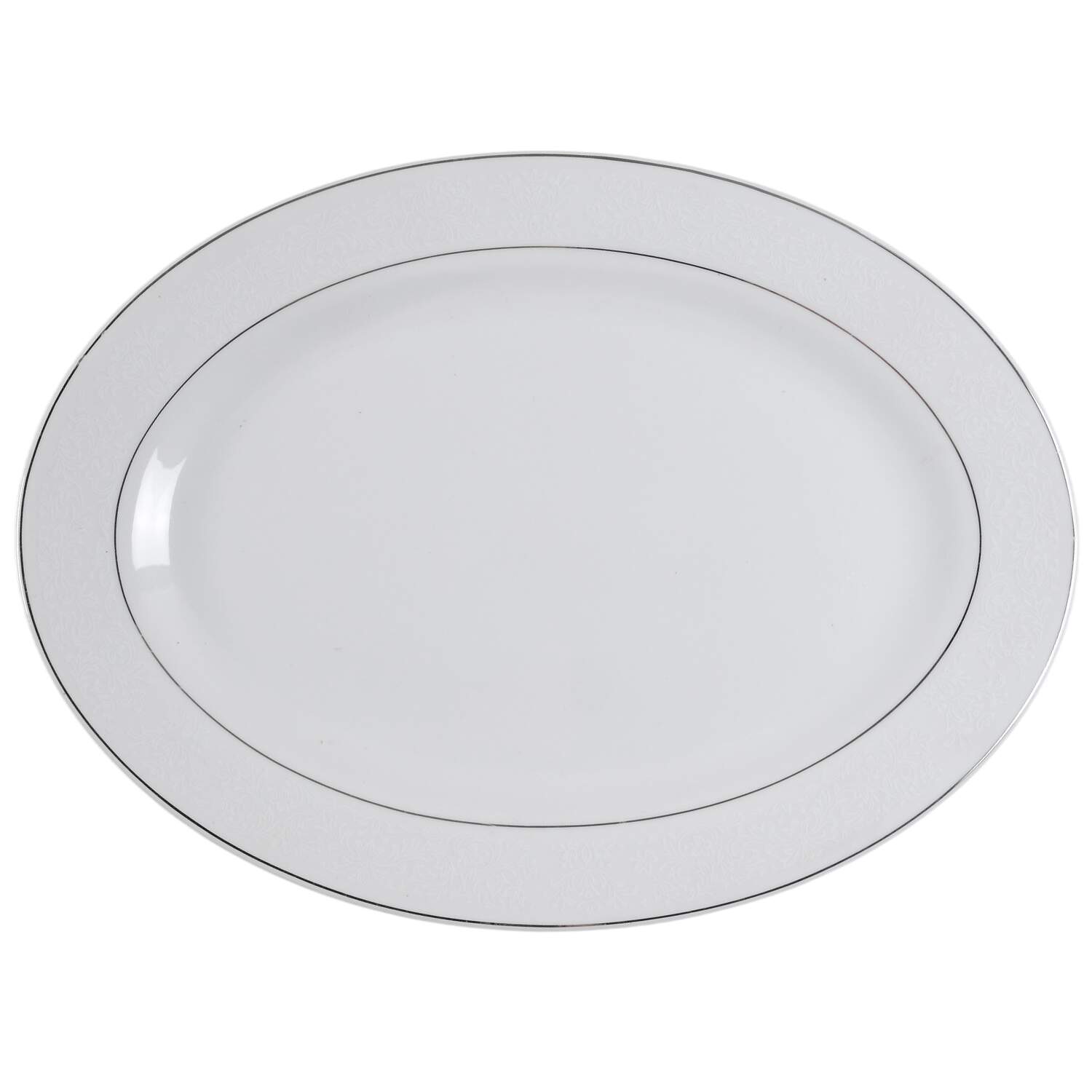FCC123 14" Oval Serving Platter by Fine China of China-1