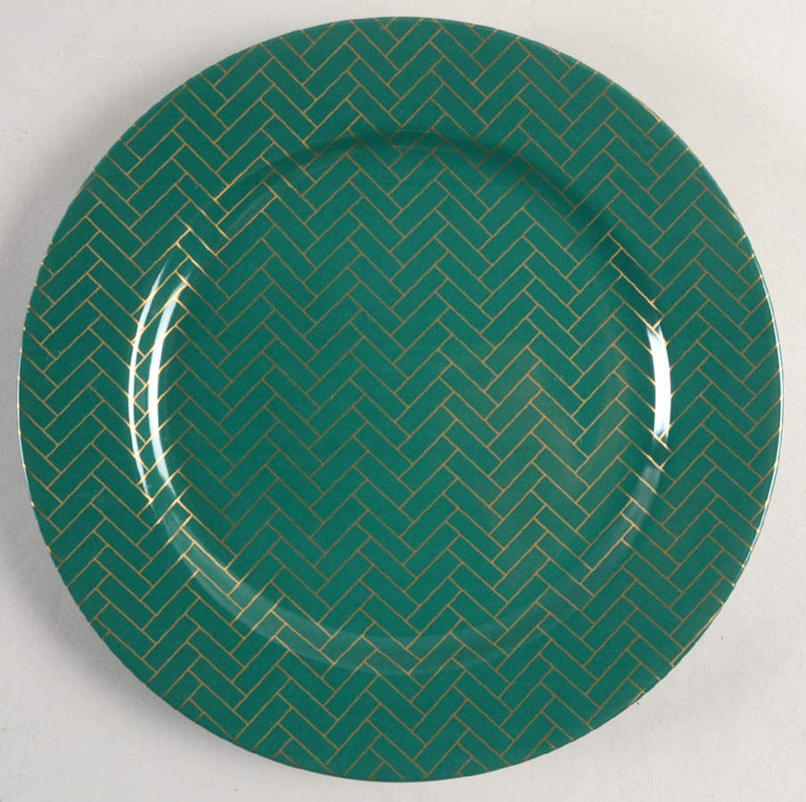 Carreaux Green Luncheon Plate by Fitz & Floyd-1