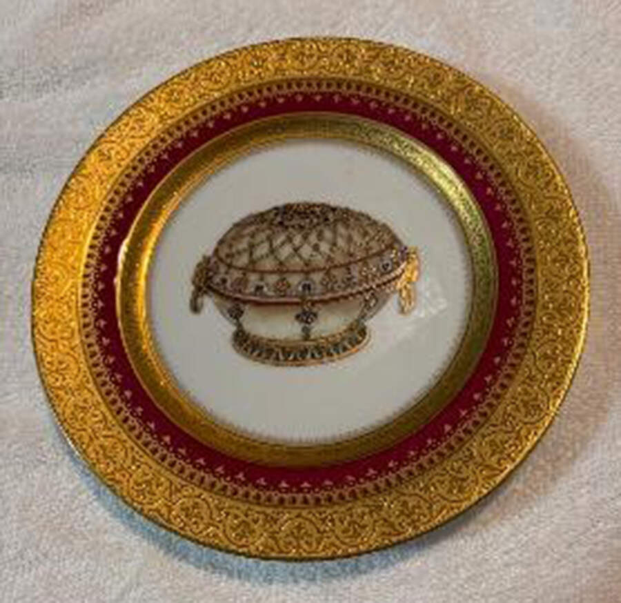 Imperial Heritage Burgundy Salad Plate by Faberge-1