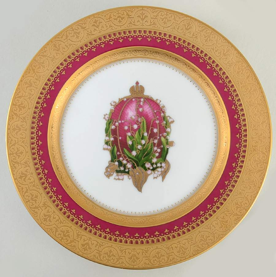 Imperial Heritage Burgundy Salad Plate by Faberge-1