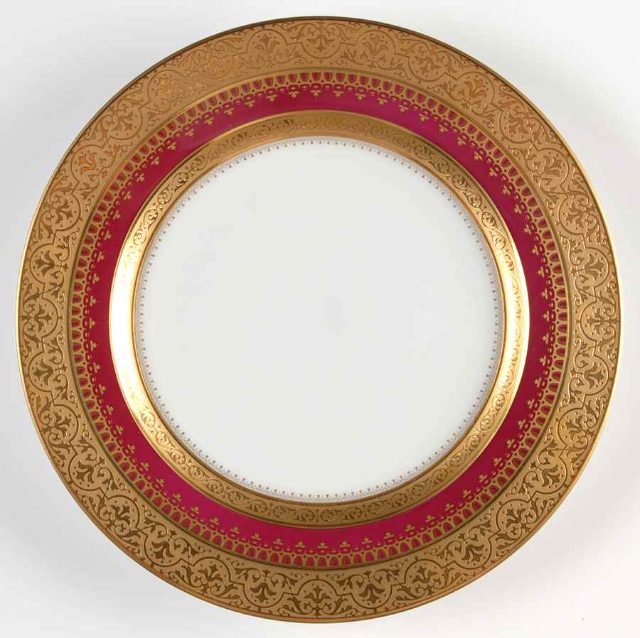 Imperial Heritage Burgundy Salad Plate by Faberge-1