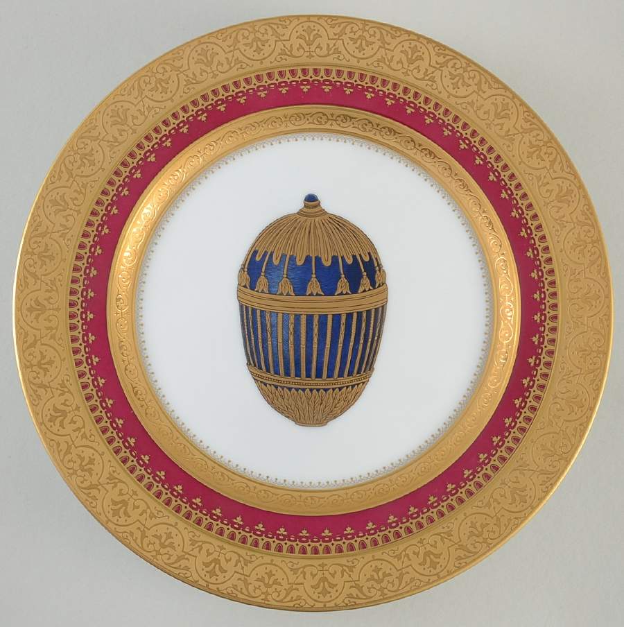 Imperial Heritage Burgundy Salad Plate by Faberge-1