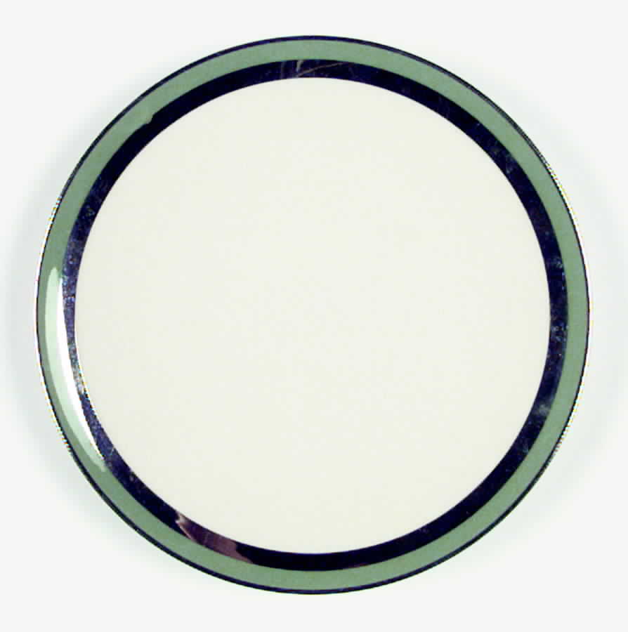 Contessa Sage Green (Platinum Trim, Coupe) Bread & Butter Plate by Flintridge-1
