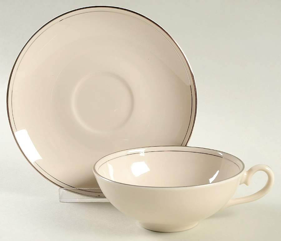 FLE7 Flat Cup & Saucer Set by Fleetwood-1