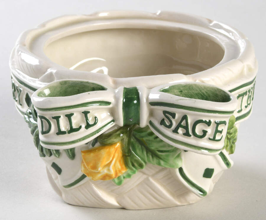 Herb Garden Sugar Bowl No Lid by Fitz & Floyd-1
