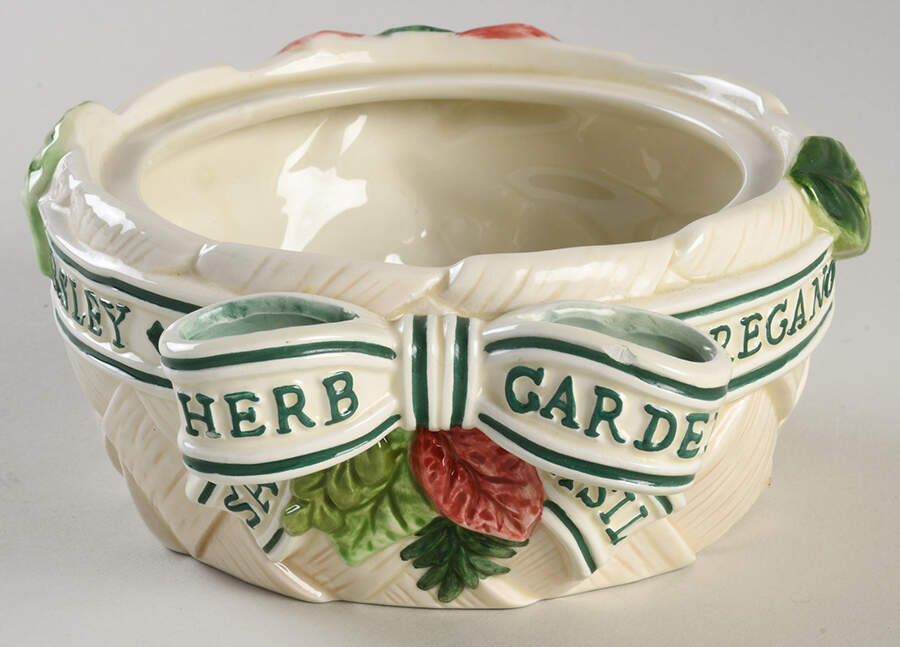 Herb Garden Sculpted Box-No Lid by Fitz & Floyd-1