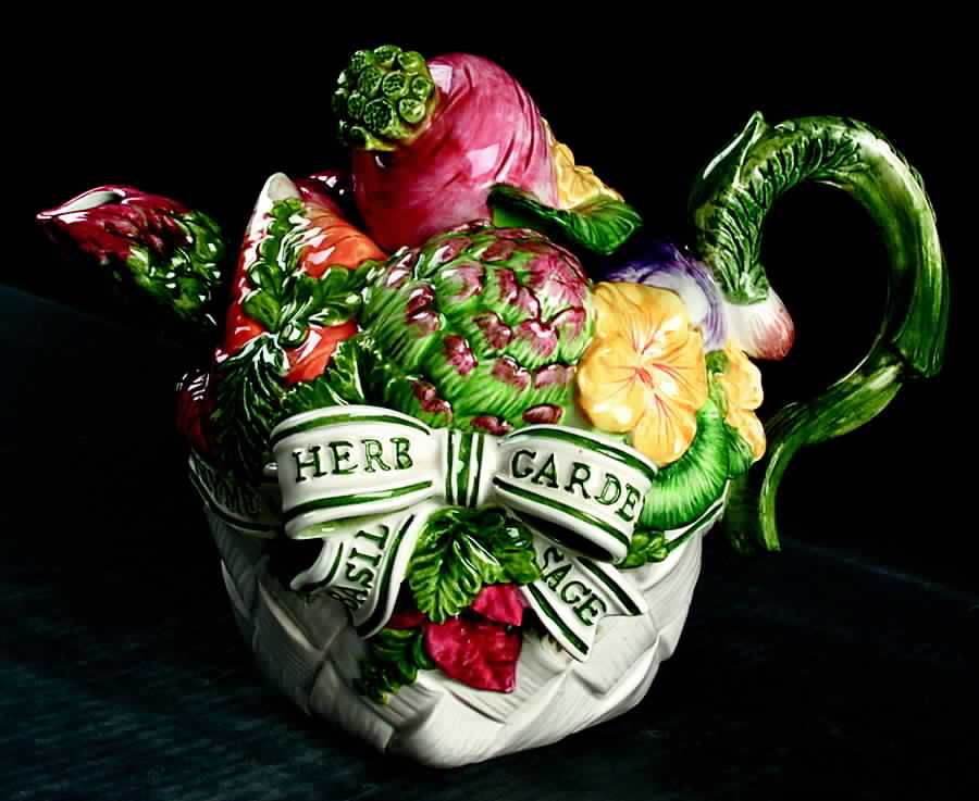 Herb Garden Teapot & Lid by Fitz & Floyd-1