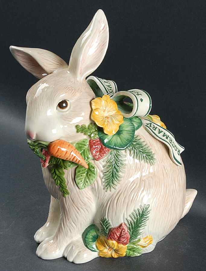 Herb Garden Cookie Jar & Lid by Fitz & Floyd-1