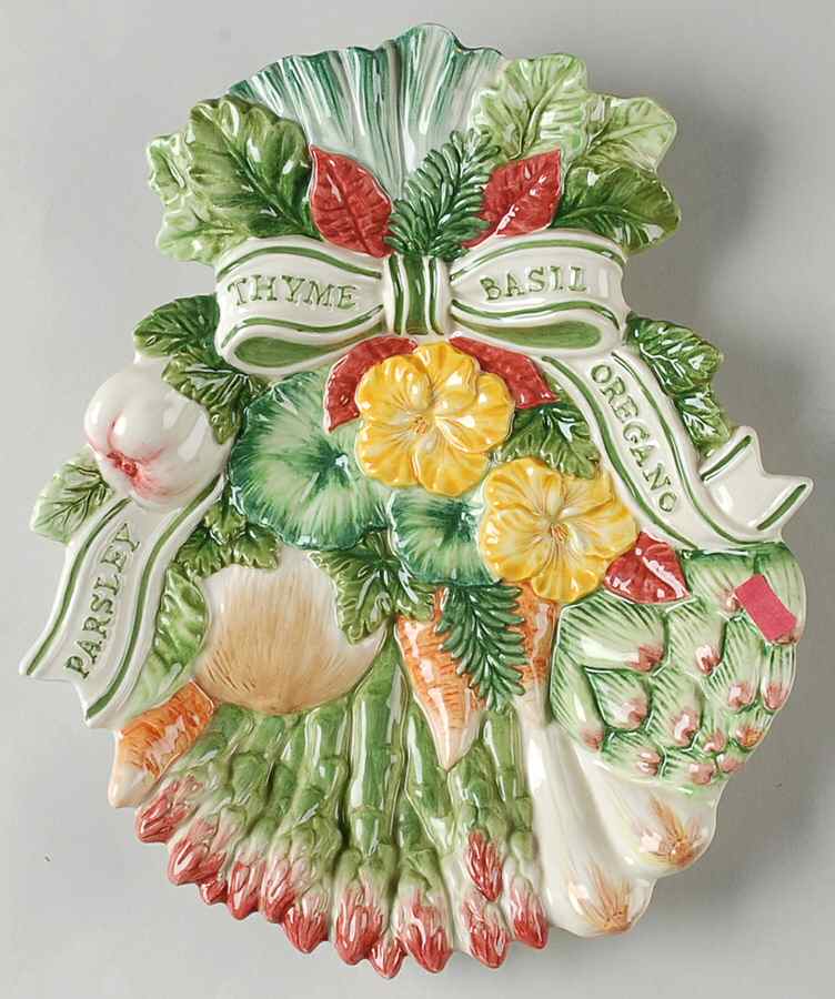 Herb Garden Canape Plate by Fitz & Floyd-1