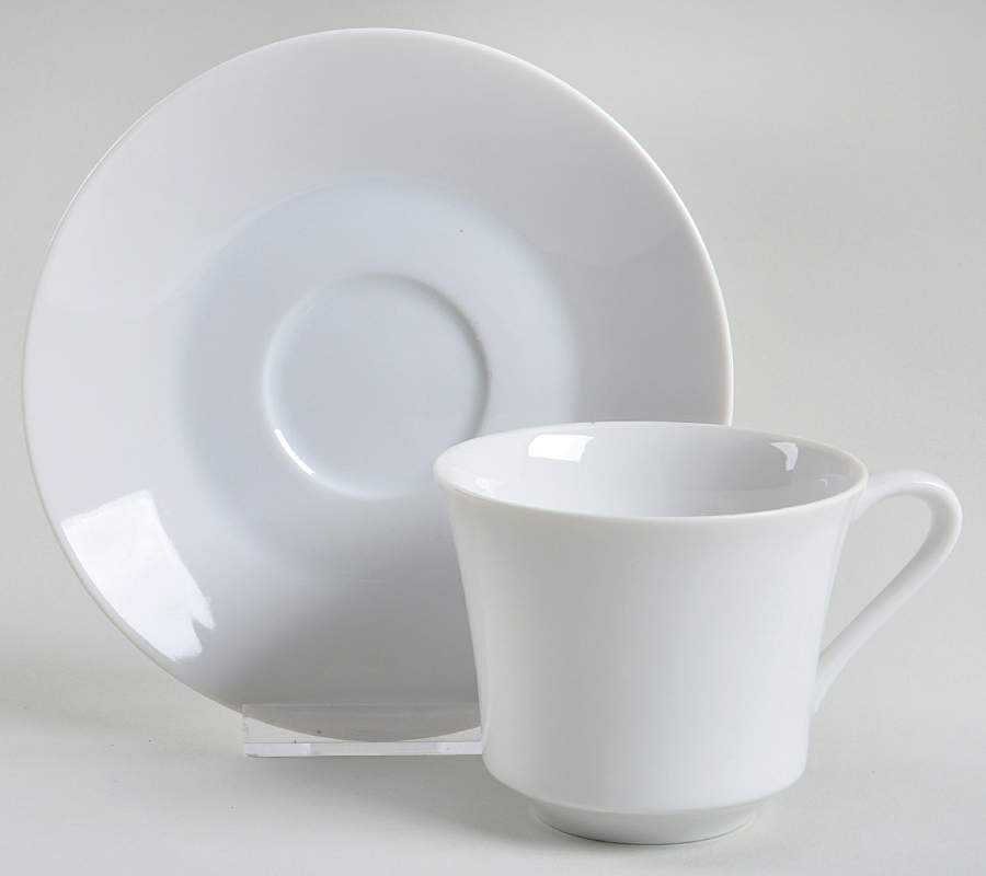 Casablanca Flat Cup & Saucer Set by Four Crown-1